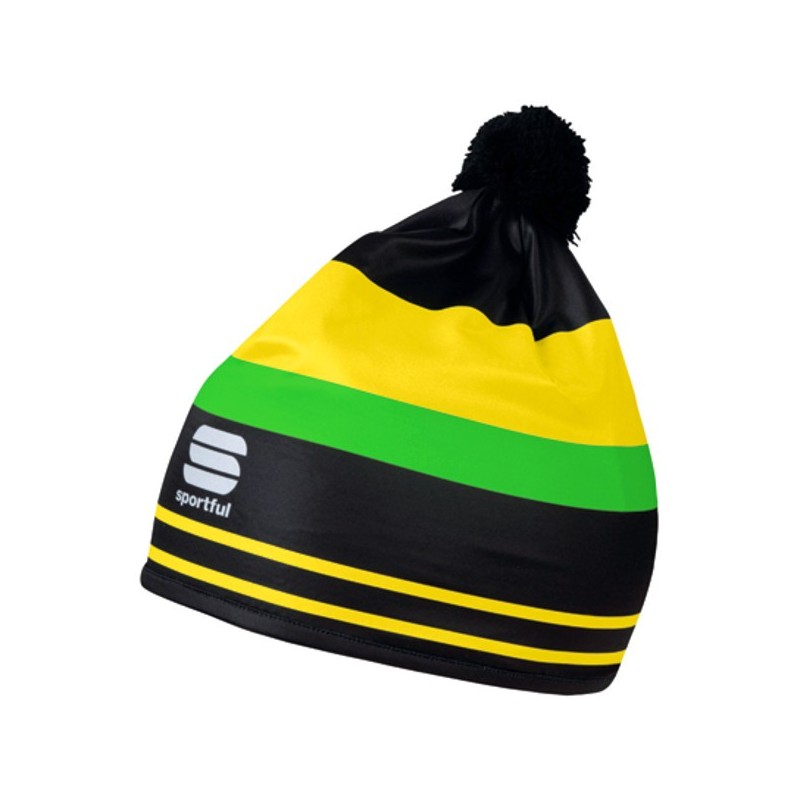 Bonnet Sportful Squadra Race Hat noir-vert fluo Bonnet Sportful Squadra Race Hat noir-vert fluo